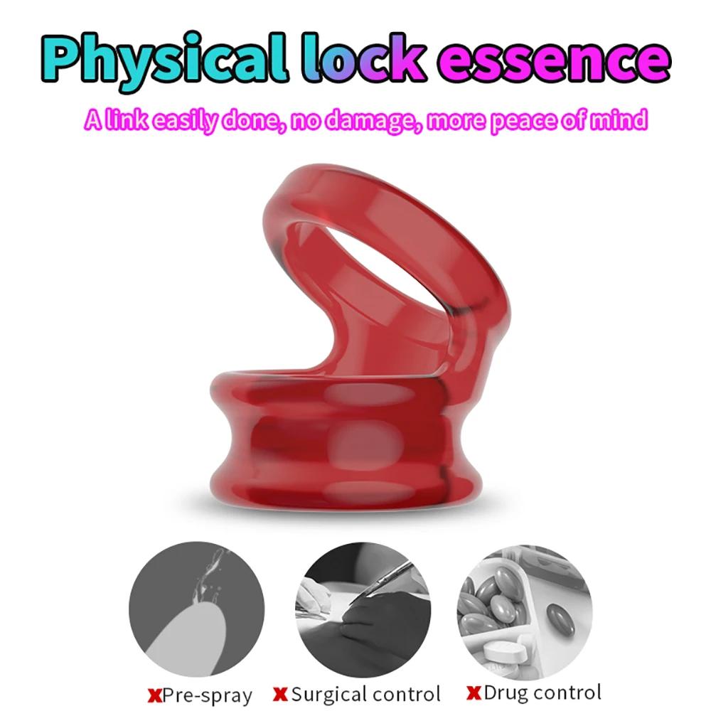 New Cock Ring Penis Enlargement Sex Toys Man Gay Delay Ejeculation Adult Supplies TPE Dick Ring Male Masturbator Sex Shop 18+ Scrotal Restraint Ring