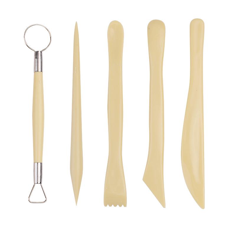 Wei Zhuang 5-Piece Clay Modeling Tools Set for Sculpture and Pottery
