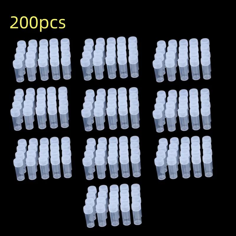 5ml Plastic Small Bottles Sample Pot 5g Mini Clear Packing Containers For Medicine Pill Liquid Powder Capsule Storage