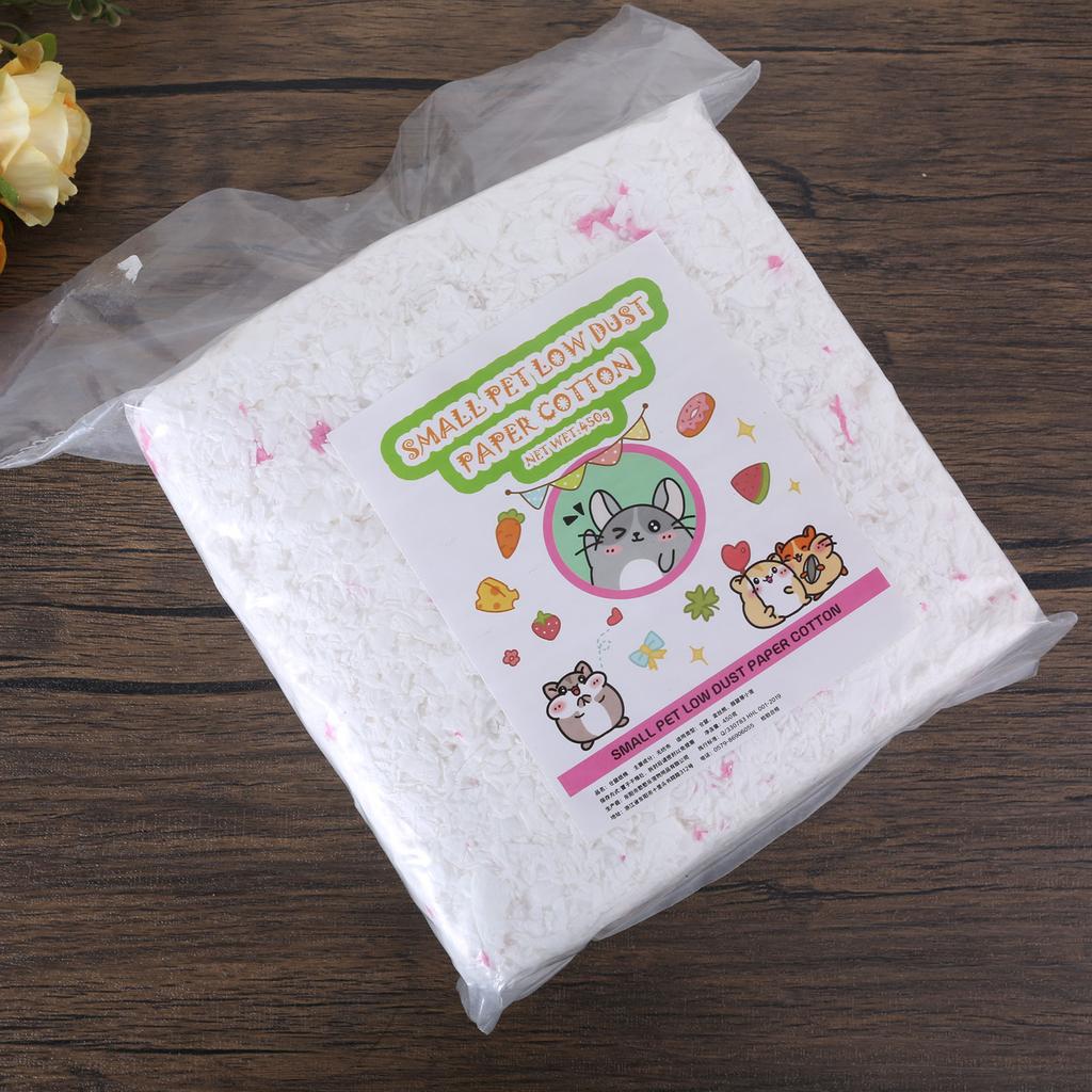 450g Natürliches Papier Kleintierstreu mit Geruchskontrolle Papierstreu Kaninchen Hamster