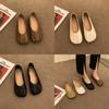 Plain Toe Loafers For Women With Soft Pu Insole Casual Spring Shoes