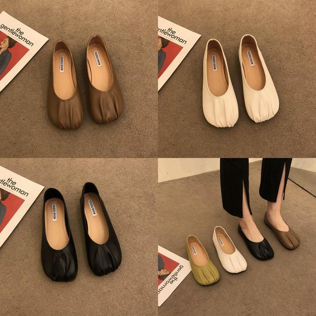 Plain Toe Loafers For Women With Soft Pu Insole Casual Spring Shoes