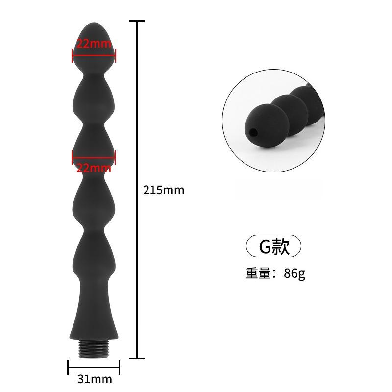 Silicone Enema Irrigator Anal Plug Anal Beads Vaginal Anal Cleansing Devices Butt Plug Adult Sex Toys Gay Couple Masturbator 18+