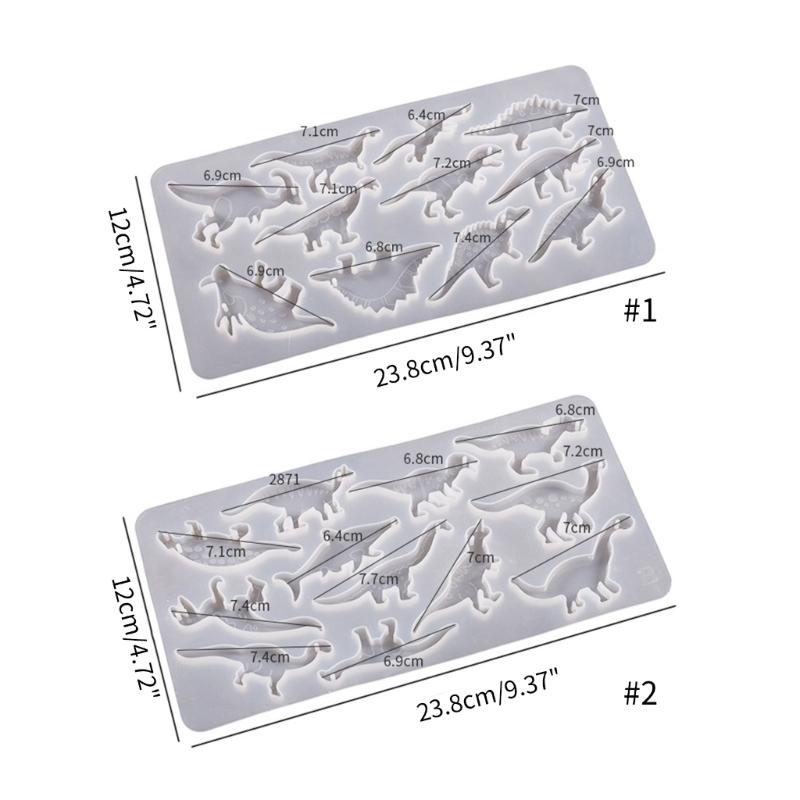 Mini Dinosaur Silicone Mold for DIY Keychain Jewelry Making Super Glossy Epoxy Mould Handmade Resin Keychain Mold