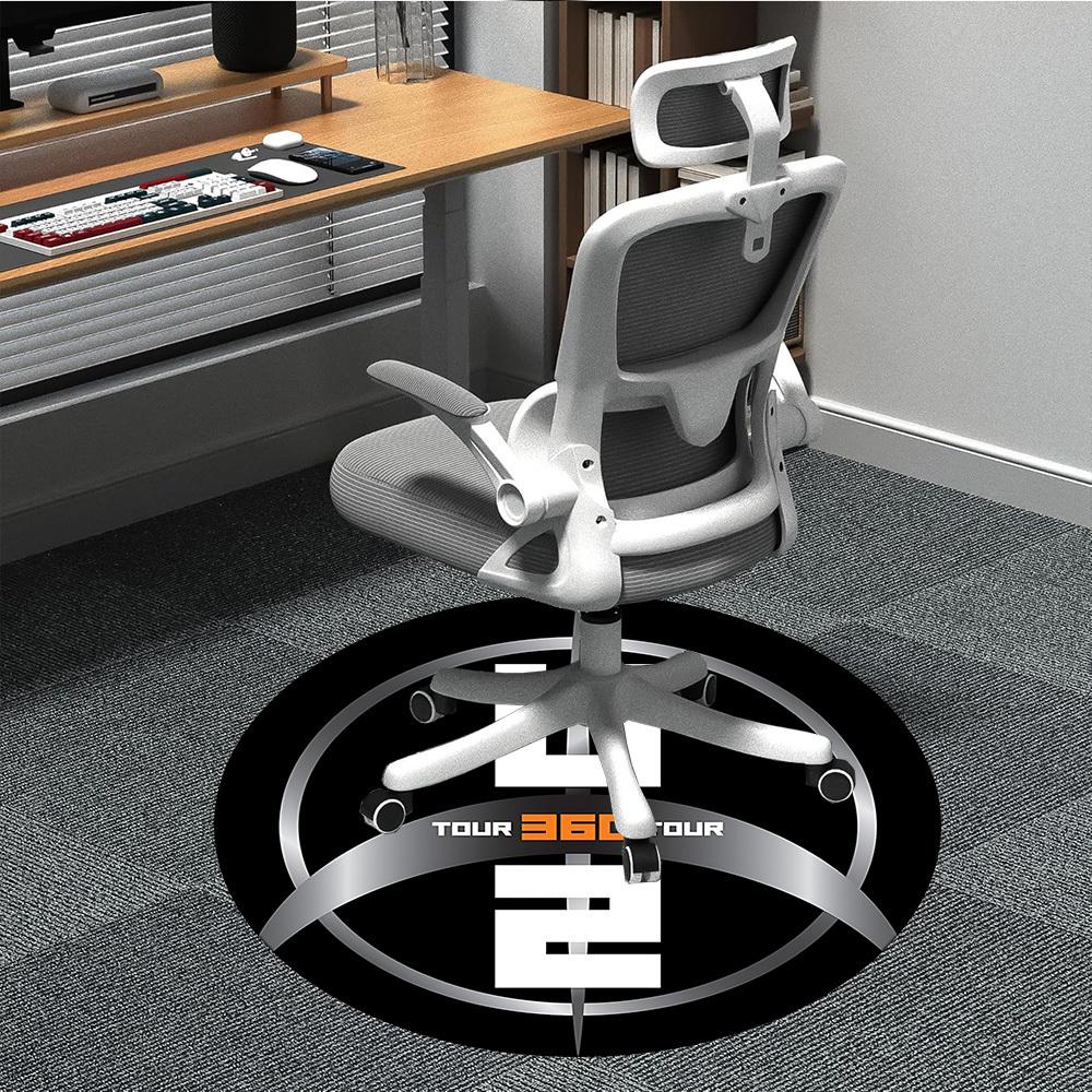 

1pc Tour 360, U2 Chair Carpet for Office Non-Slip,Machine Washable Rug for Office, Room - Holiday Decor - Machine Made yy251017203 80cm by 80cm
