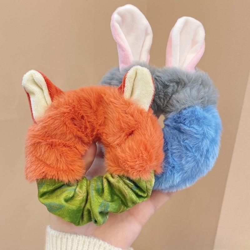 Disney Zootopia Nick & Judy Plush Hair Tie | Cute Ear-Shaped Headband