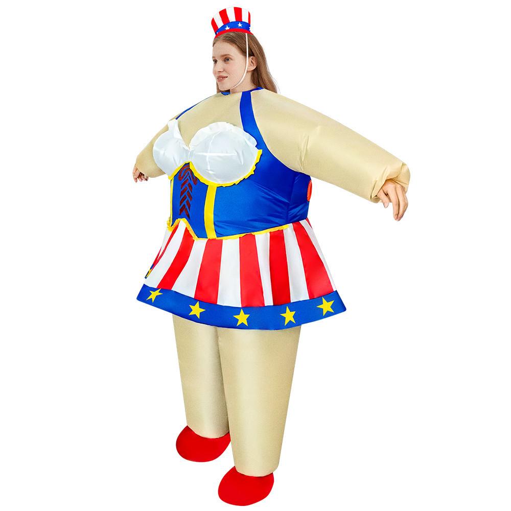Independence Day Inflatable Costume National Day Patriotic Party Performance Doll Costume