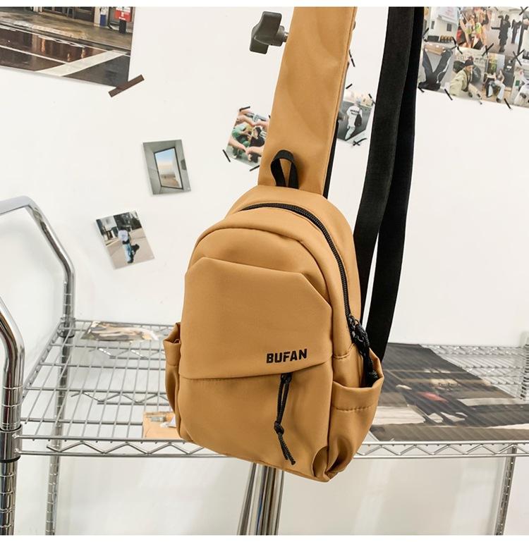 Nylon Messenger Bag Casual Women'S Breast Bag Couple Tooling Messenger Bag Style Sports Fashion Casual Shoulder Bag