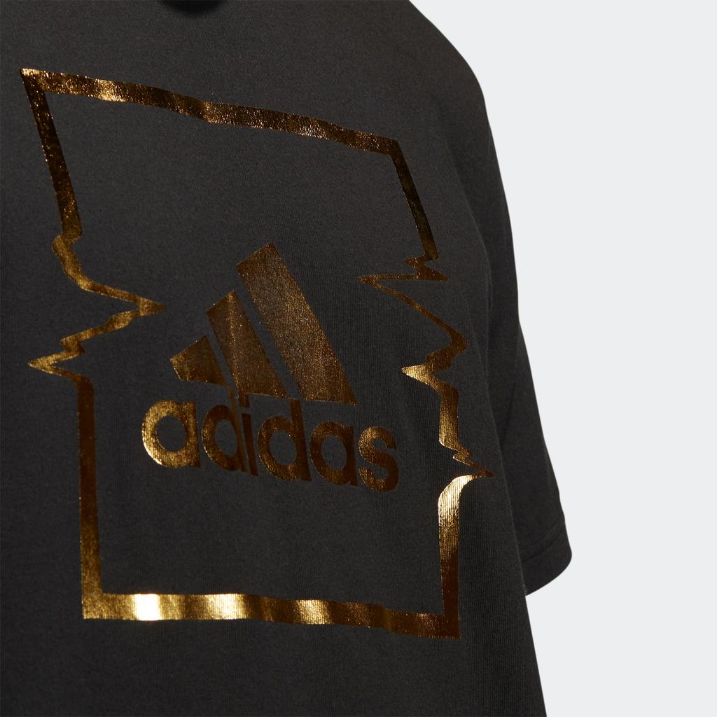 adidas T Shirts Men's Black Crew Neck Moderate Straight Fit HK6749