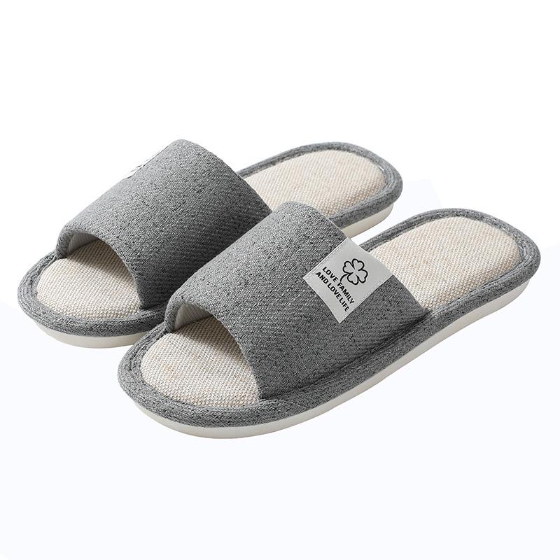 Linen Slippers for Men & Women: Indoor/Outdoor, All-Season, Cotton Linen, Japanese-Korean Style, Spring/Autumn