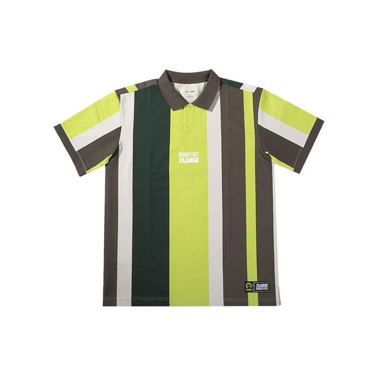 Мужские поло Li Ning X XLARGE BADFIVE Зеленое с воротником-поло Умеренный прямой крой APLP171-1 L