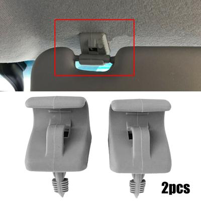 2Pcs Car Sun Visor Support Clip Retainer Bracket Hook Sunvisor Retainer Clips Retainer Bracket Hook For Hyundai Getz 2002-11