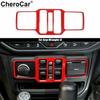 Red Window Control Trim Decor for 2018- Jeep Wrangler JL JLU JT Accessories