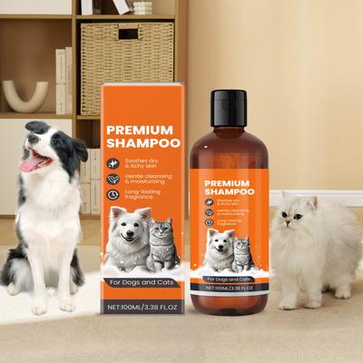 Pet Shampoo Mild Ingredients Pet Hair Odor Cleaning Soft Shampoo(100ml)
