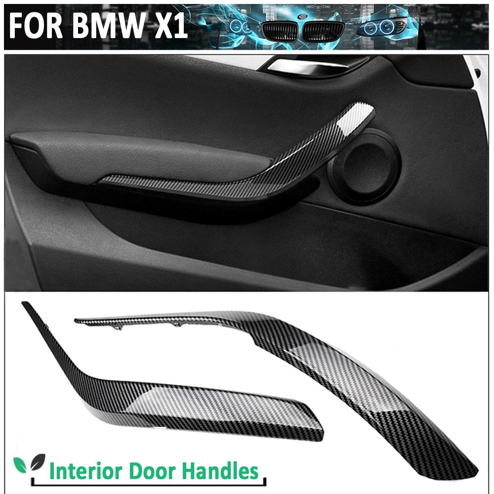 Car Black/Beige Interior Door Handle Panel Pull Trim Cover Car Accessories For BMW X1 E84 16d/16i/18d/20d 2008-2016
