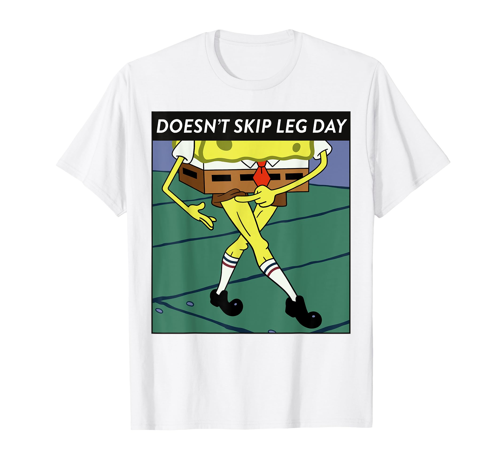 

Футболка с мемом «Губка Боб Квадратные Штаны: День ног»