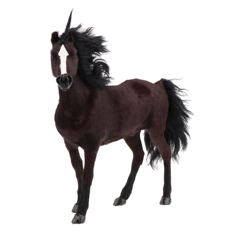 1PC Interior Simulation Horse Model Animal Model Ornament Figurine Cute Home Decoration Gift for Friend