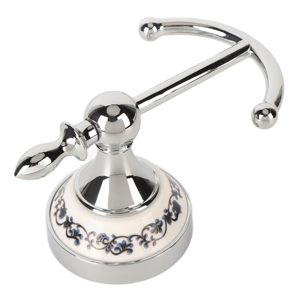 Silver Coat Hook Stainless Steel Ceramic Zinc Alloy Robe Hook Wall Hook Entryway Bathroom Bedroom