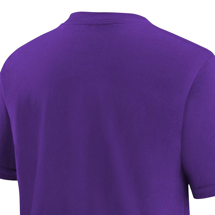 Nike X NBA Los Angeles Lakers Casual Breathable Simple Comfortable Short Sleeve T-Shirt Kids Tops Purple 3Z2B7NBBQ-LAK
