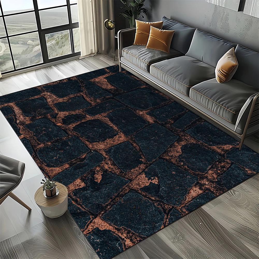 27 Style New Brick Stone Building Wall Originality Rug Carpet for Living Room Bedroom Home Decor,kids Non-slip for Sofa Doormat
