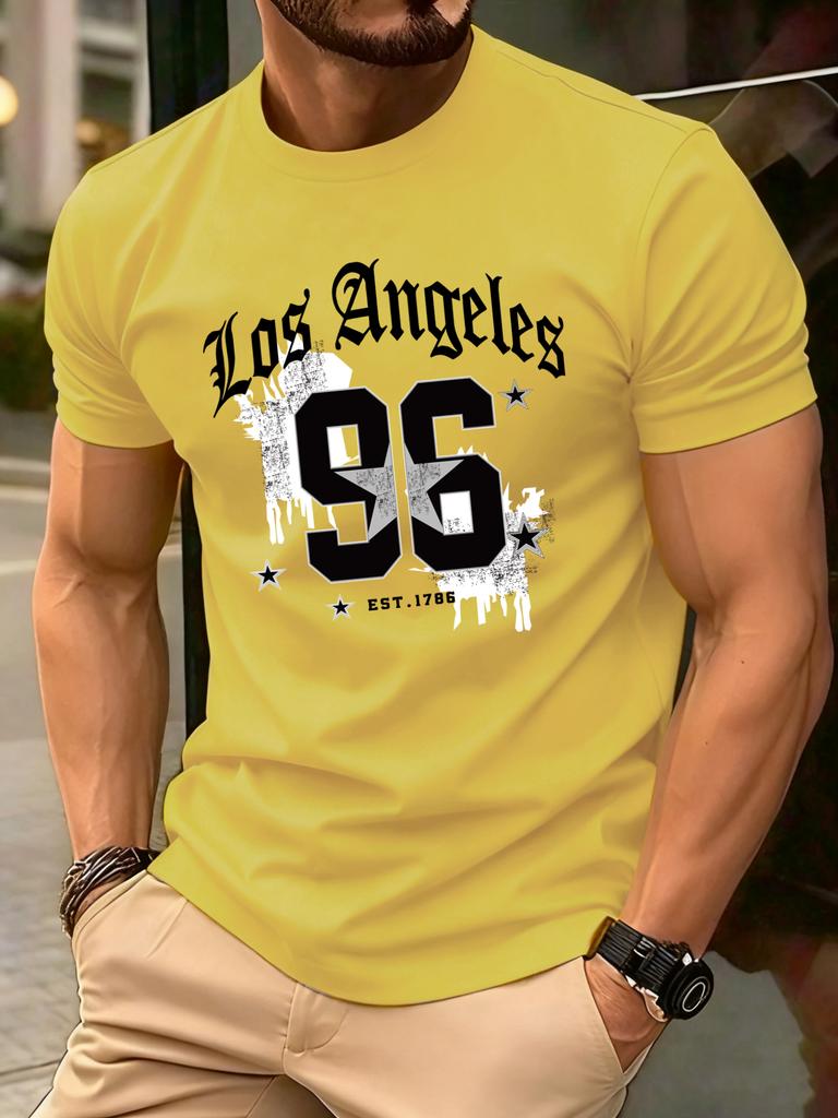 Famous American City Est 1786 Print T Shirts Men Cotton Summer TShirt Loose Casual Clothes Unisex AllMatch ONeck Short Sleeve