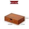 Solid Wood Multi-Layer Office Desk Organizer and Cosmetics Storage Box
