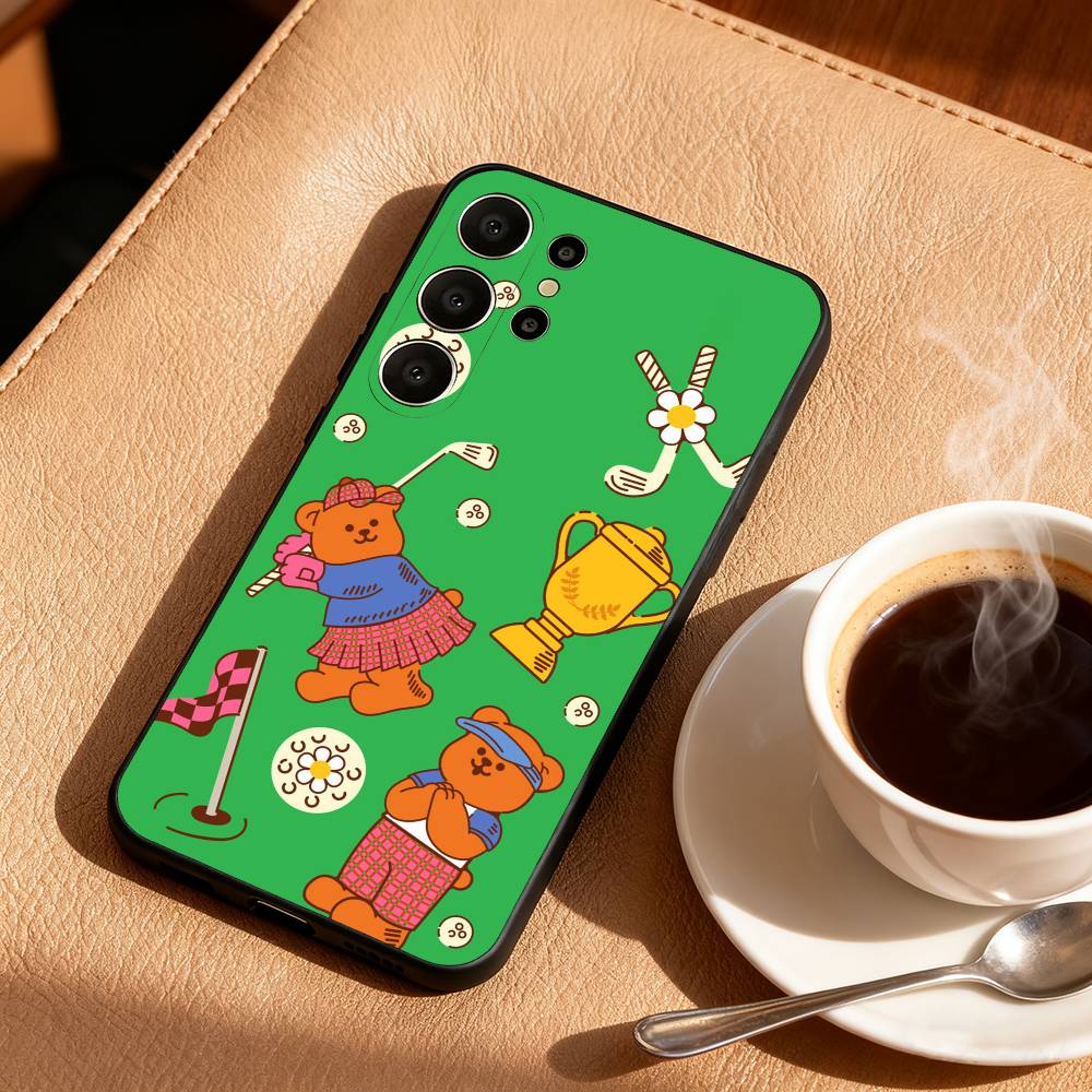 

CUTE W-Wiggle C-Cookie Phone Case For Samsung S26,S25,24,23,22,30,21,10,9,Ultra,Plus,Lite,Black Soft Case Samsung S21Ultra