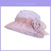 Cappello da sole estivo da esterno con tesa larga e rete traspirante per signore