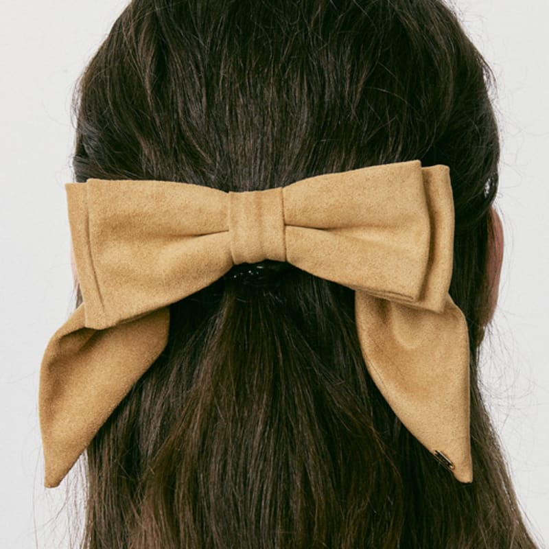 VINTAGE HOLLYWOOD Suede Double Ribbon Hairpin_VH249OHB008M