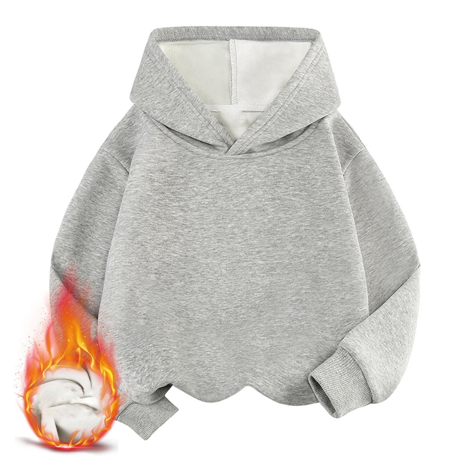 

Детская толстовка с капюшоном для мальчиков и девочек, однотонная толстовка с длинными рукавами 150