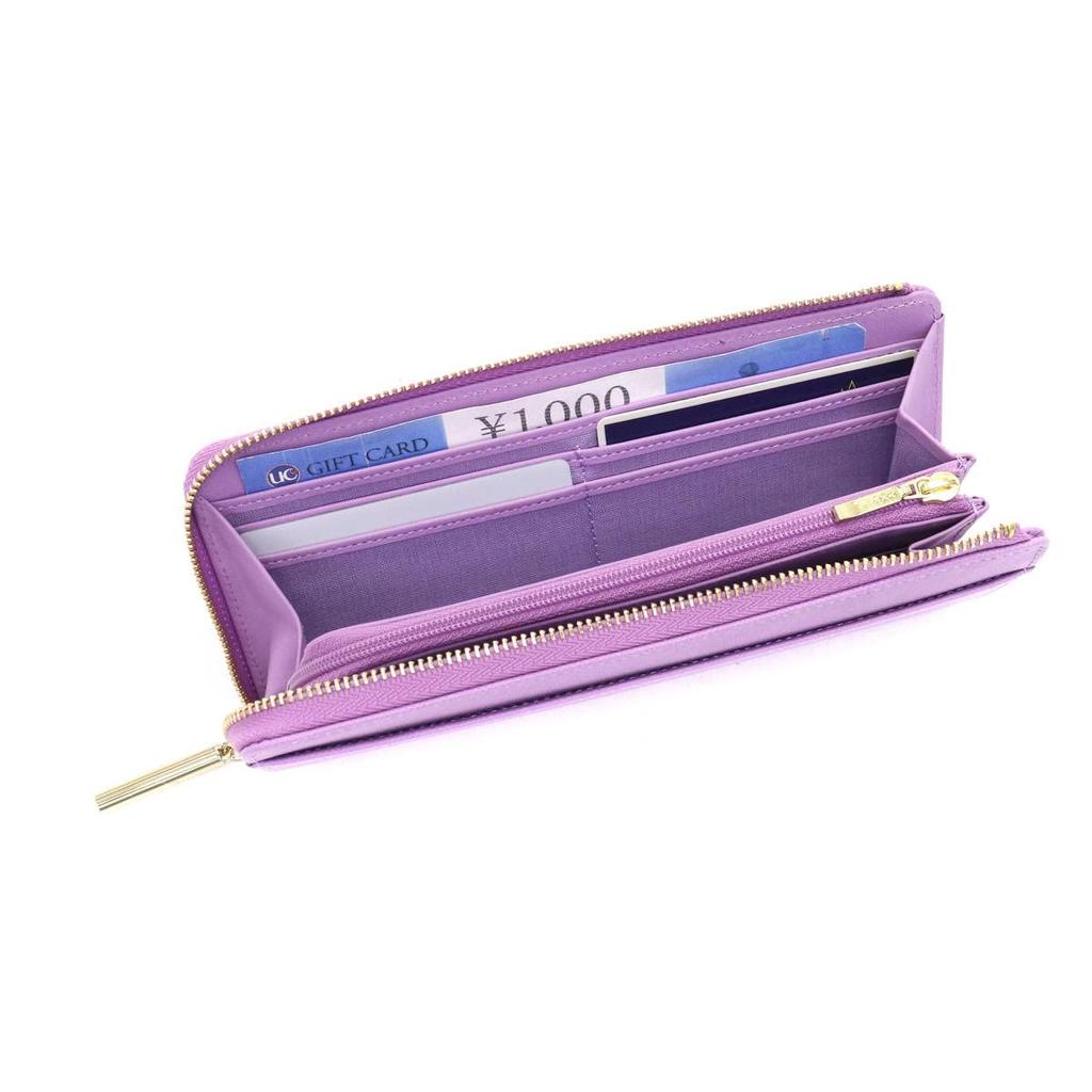 LANVIN En Bleu Luxembourg Large Zipper Long Wallet [New Color] Women's Wallet with Bill Compartment and Card Slots, Large Capacity, 480112, Deep Green