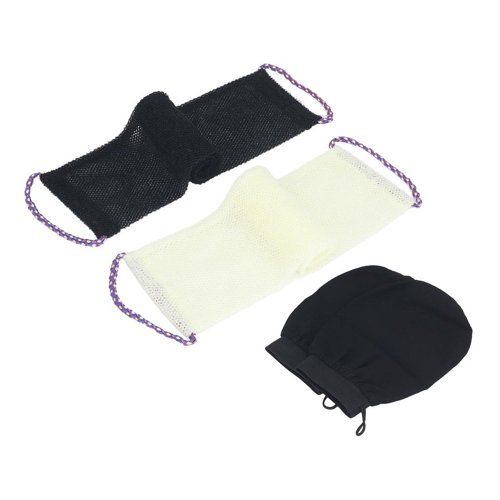 Africká síťová houba Dlouhá síťová koupelová houba Nylonová tělová exfoliační síť Drbátko na záda s koupáním