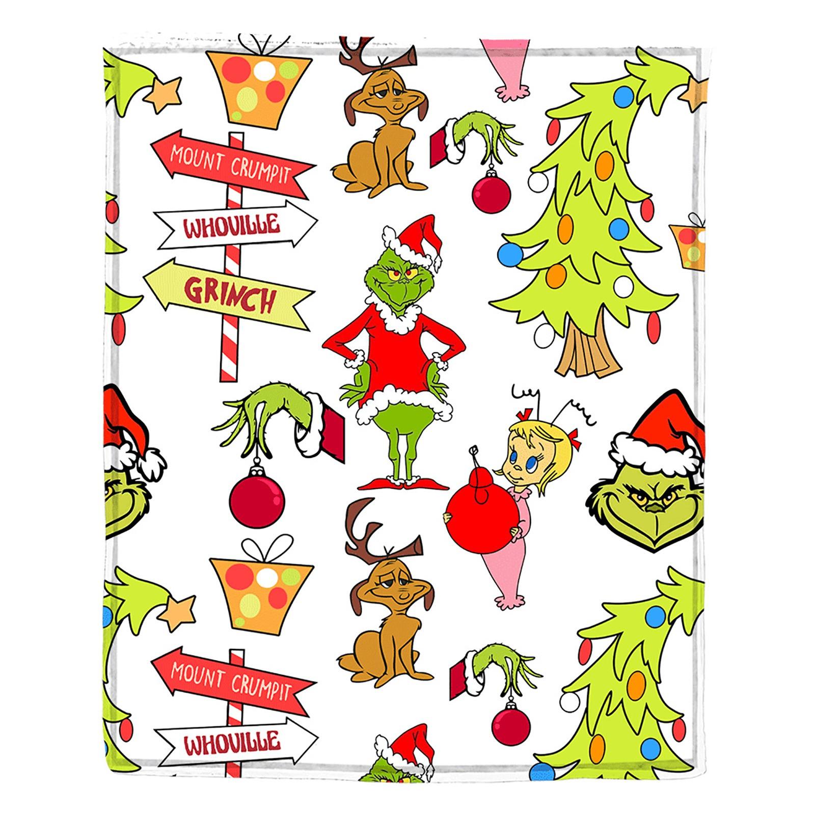 Cozy Christmas Cartoon Character Fleece Blanket Soft, Warm, and Lightweight for Kids and Adults 50x60 Inches