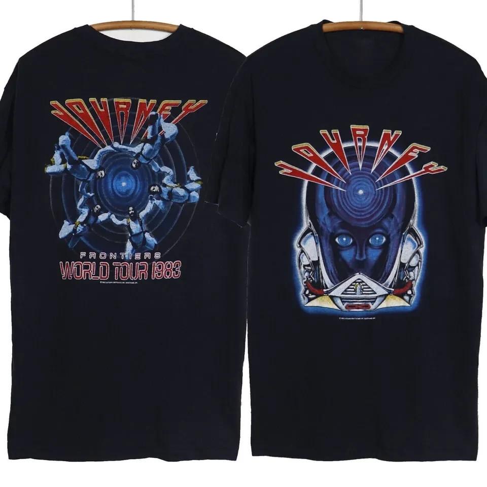 Vintage 1983 Journey Frontiers World Tour T-shirt, Journey Tour 50th Shirt S