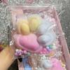 Non-Toxic 14Cm Gradient Color Cat Paw Pinch Decompression Toy Squishy Fidget Toy Relax Squeeze Toy Slow Rebound Stress Relief Cat Claw Toy