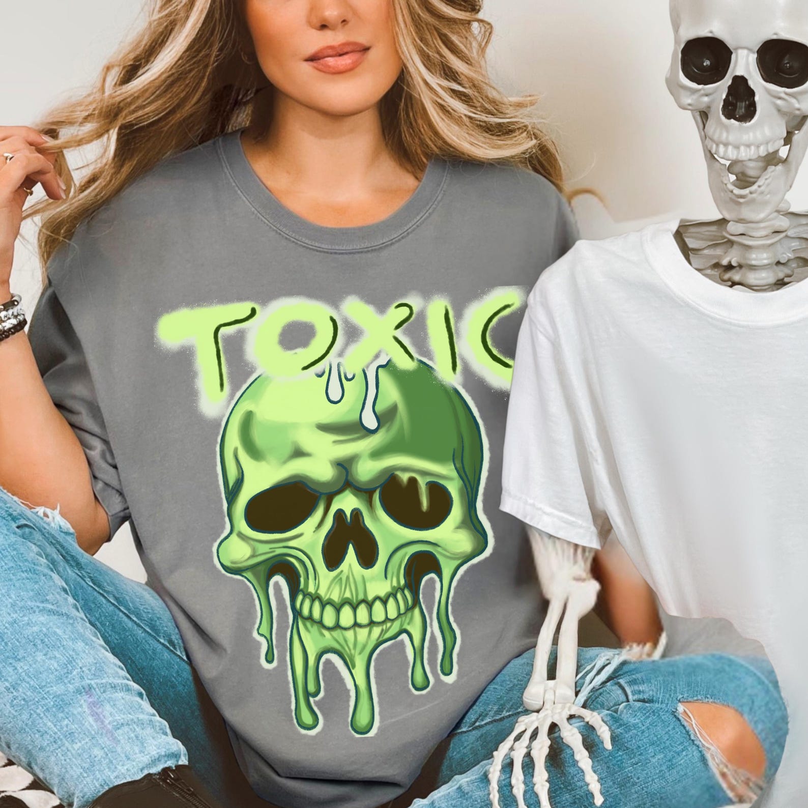 Toxic Graphic Unisex Cotton T-shirt, Bold, Unapologetic Style, Edgy Sarcastic Tee for Rebellious Outfits S