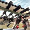2Pcs 7 Rod Capacity Vehicle Fishing Pole Roof Rack Snap Buckle Car Fishing Pole Carrier  SUV