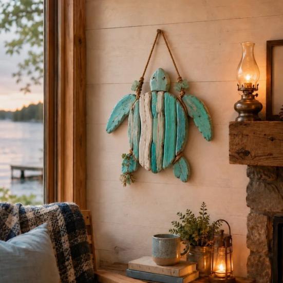 Easy To Install Wall Lamp Coastal Fish Pendant with Light, Fish/Turtle/Jellyfish/Dolphin/Octopus/Whale Shape, Resin Ocean Sconce Light Themed