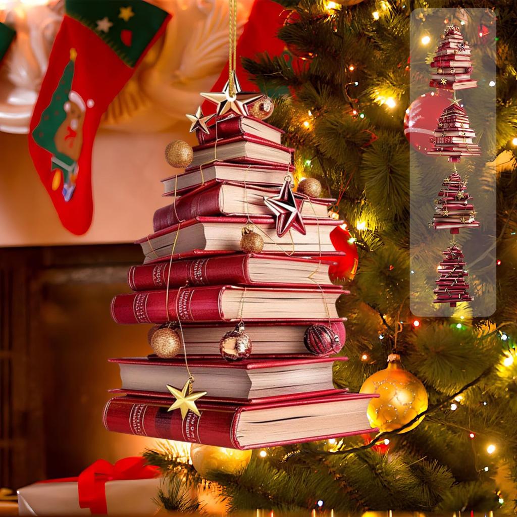 Nouveau Décor de Nom de Livre Personnalisé de Noël 2D Multiples Options Pendentif Ornement pour Bébé Noël 2026 Ornement de Noël pour Bébé navidad