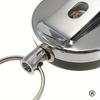 Duty Badge Reels Retractable Badge Holder, Metal Retractable Keychain Badge Reel ID Badge Holder with Belt Clip Key Ring