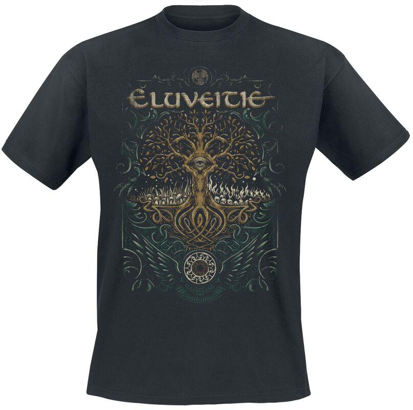 Celtic Tree Eluveitie Band T-Shirt 100% Cotton Graphic Tee Men Women Summer Streetwear Top S разноцветный