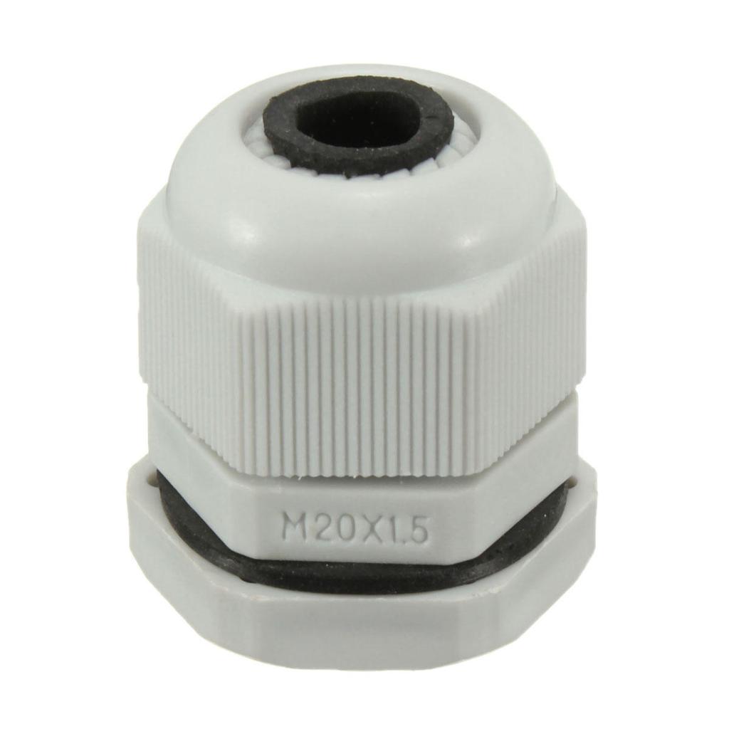 10 x 16mm Waterproof IP68 Compression Cable Stuffing Gland With Locknuts 5-10mm