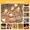 Battery Led Snowman Santa Claus Elk Fairy String Lights Outdoor Xmas Tree Decor
