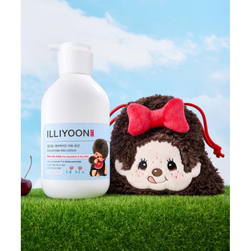 Illiyoon [monchichi] Ceramide Ato Lotion 600ml+monchichi Lucky Pouch NONE