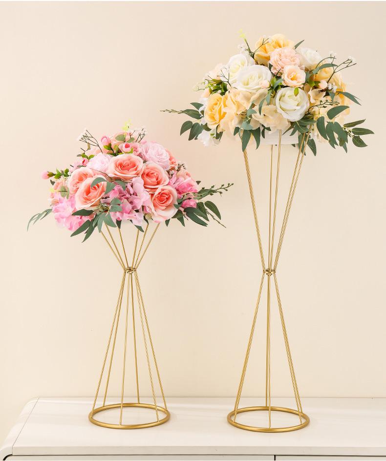 Creative Metal Flower Stand Vase for Wedding and Event Decorations