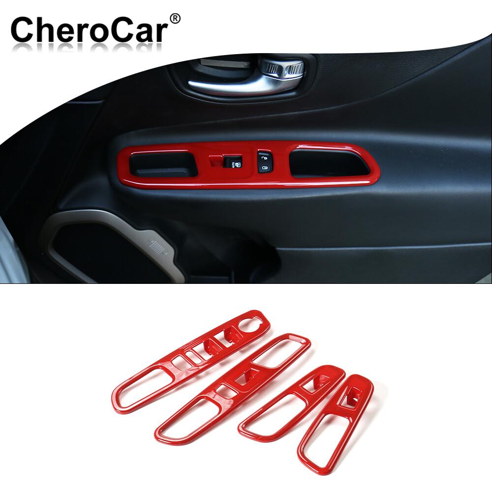 Interior Window Lift Switch Decor Panel Trim for Jeep Renegade 2016+ Accessories
