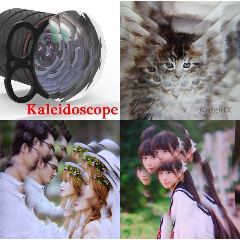 Ruční Kaleidoscope Hranol Sklo Fotoaparátu Halo Speciální Efektový Filtr pro Canon r50 příslušenství
