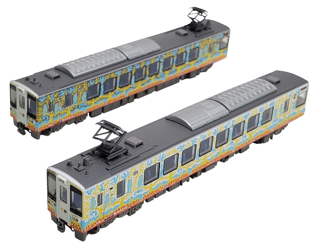 Railway Collection Iron Collection Hokuetsu Express HK100-101102 Echigo-Tsumari Art Festival Wrapped Train DAICHI 2-Car Set Diorama Supplies 324126