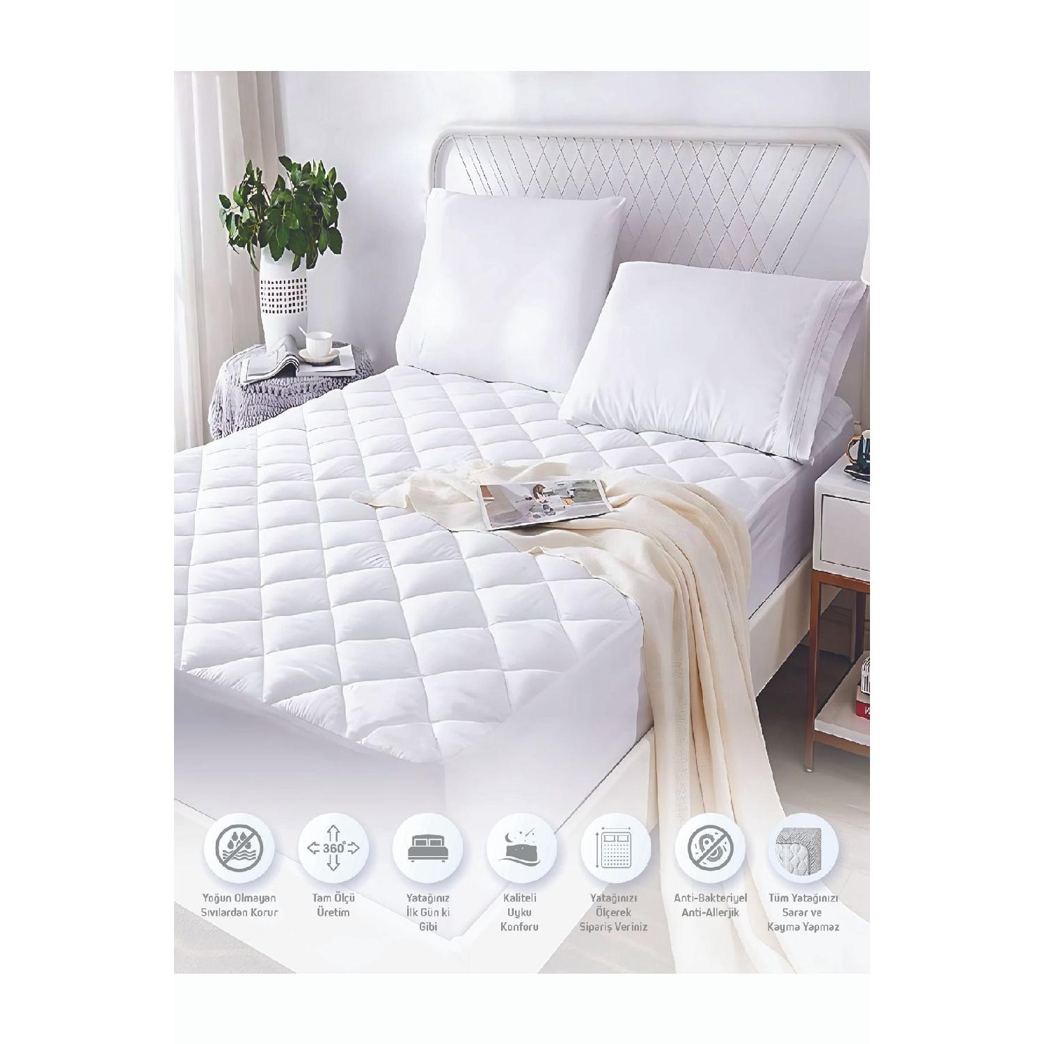 

Micro Quilted Full Edge Fitted Mattress Protector (all Sizes) 60 x 120 білий