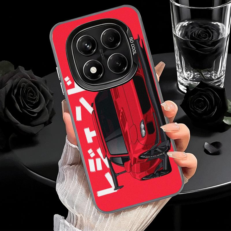 JDM Tokyo Drift Sports Car Soft Phone Case for Xiaomi Redmi Note 13 14 15 Pro Plus 12S 12 11S 11 11T 10S 10 Shockproof Cover Bac